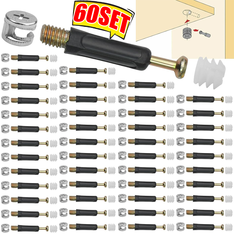 Cam Lock Nut - Conector de Móveis 3 em 1: