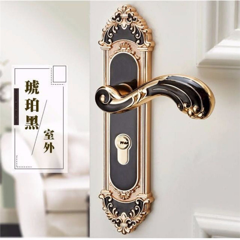 Furniture Hardware Handles - Fechadura de Porta Interna Estilo Europeu