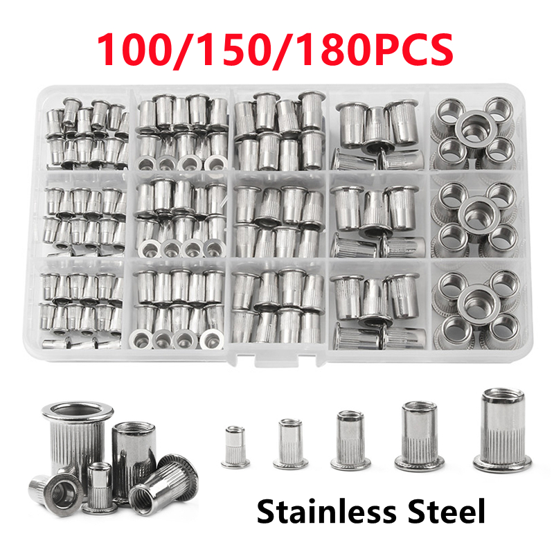 Cam Lock Nut - Aço inoxidável Rivet Nut Set, Insert