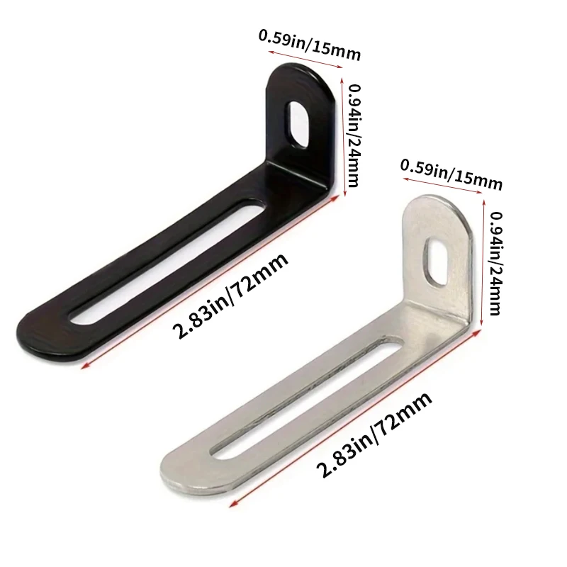 10 peças de Suportes de Ângulo - Furniture Hardware Black avaliação e preço
