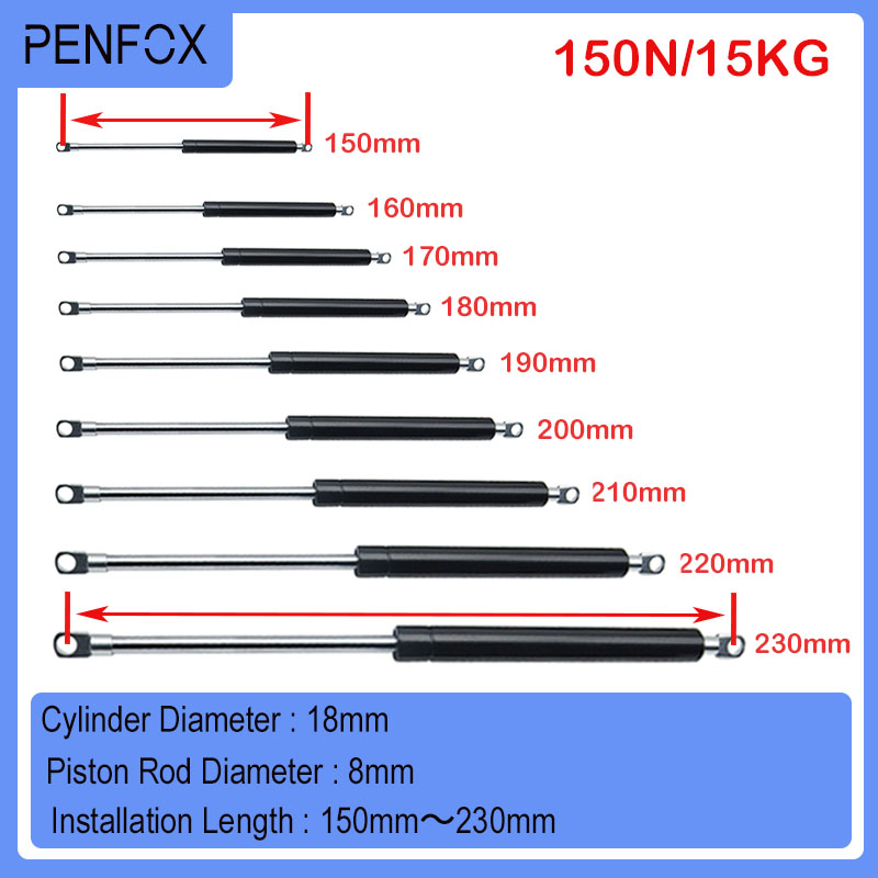 1 Peça 150-230mm 15kg/150N Amo - Furniture Hardware Hinges avaliação e preço